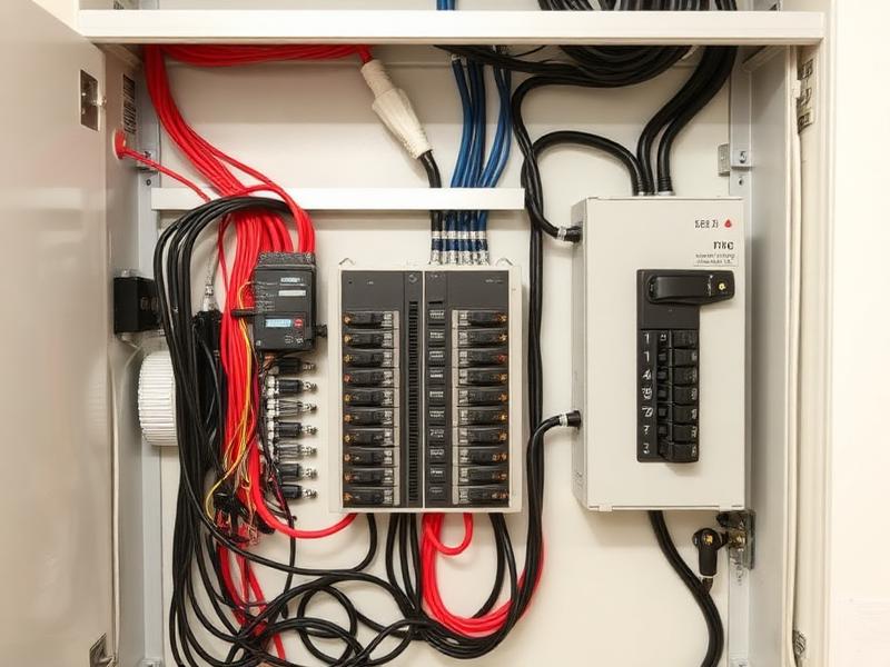 Organized residential electrical panel with labeled breakers